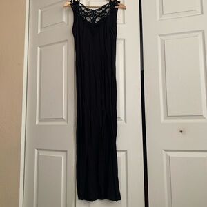 Vintage 90s jump apparel black maxi dress